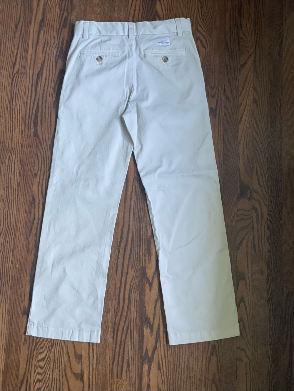 Vineyard Vines Cream Chino Trousers with Whale Logo Boys 12
